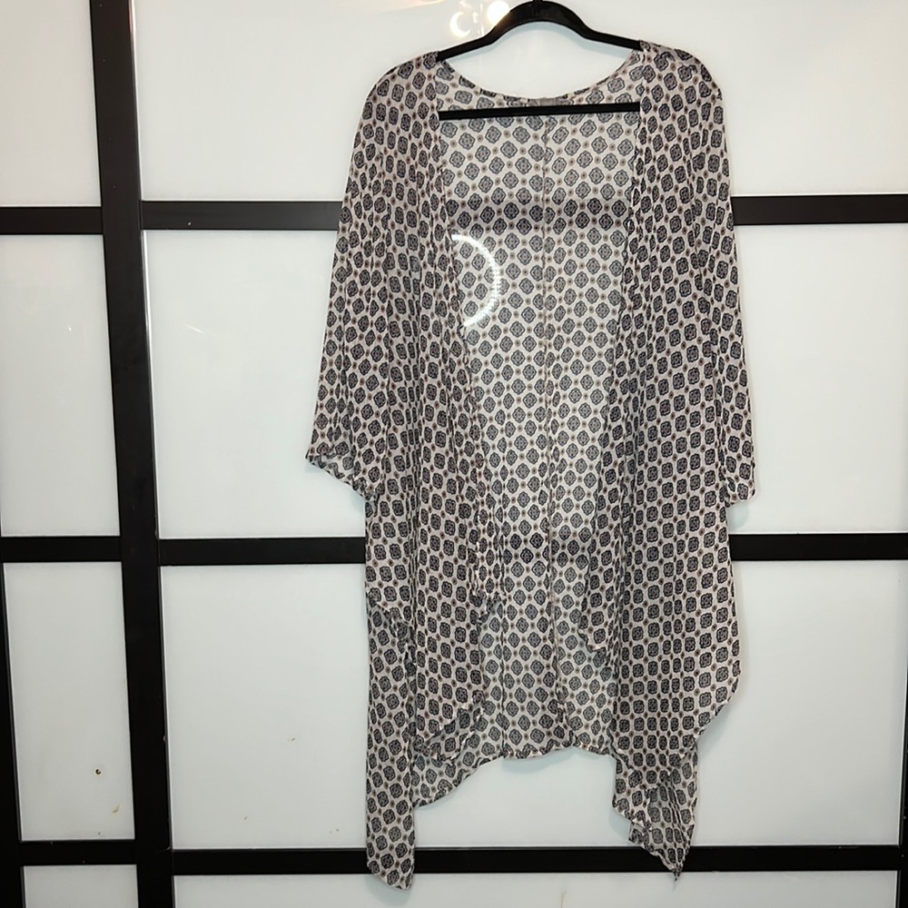Floral sheer cover up